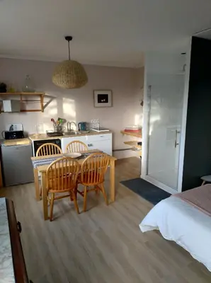 Cuisine ou kitchenette dans l'établissement Studio et parking acces direct Nantes