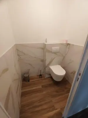 Salle de bains dans l'établissement Maison individuelle, à 5 km du Puy du Fou