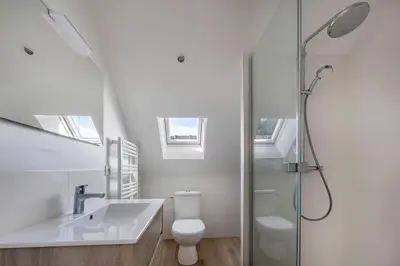 Salle de bains dans l'établissement Détente tout près de la plage de Sainte-Marguerite