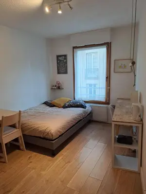 Un ou plusieurs lits dans un hébergement de l'établissement Nantes gare , Studio proche Cathédrale / IUT