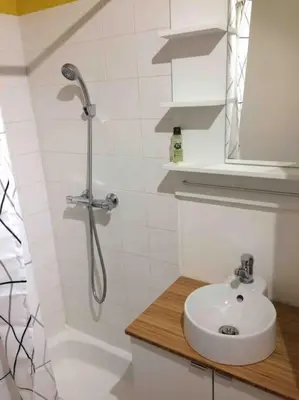 Salle de bains dans l'établissement Nantes gare , Studio proche Cathédrale / IUT