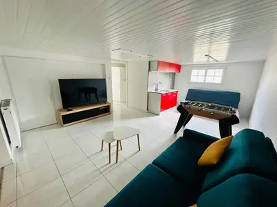 Télévision ou salle de divertissement dans l'établissement maison