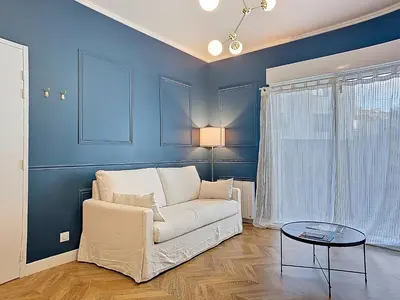 Coin salon dans l'établissement Appartement Le Bd Haussmann, chic & raffiné !