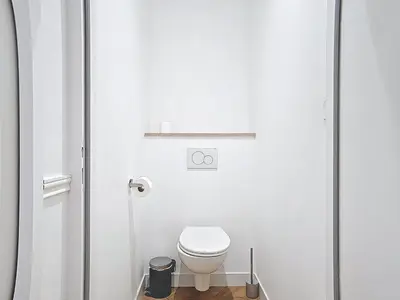 Salle de bains dans l'établissement Appartement Le Bd Haussmann, chic & raffiné !