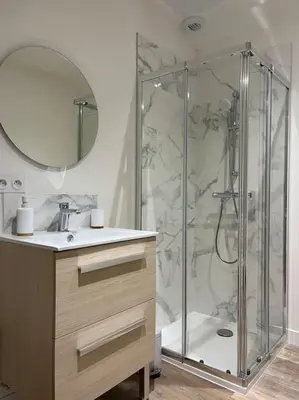 Salle de bains dans l'établissement *CASA Mendoza*