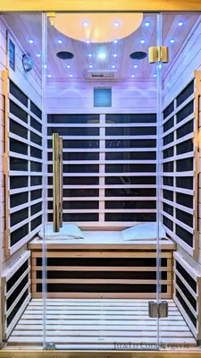 Un ou plusieurs lits dans un hébergement de l'établissement Villa Nature Salle de Sport Jacuzzi