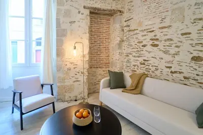 Coin salon dans l'établissement La loge des Carmélites Coeur de Nantes WIFI