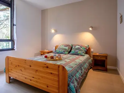Un ou plusieurs lits dans un hébergement de l'établissement Apartment Le Bellevue by Interhome
