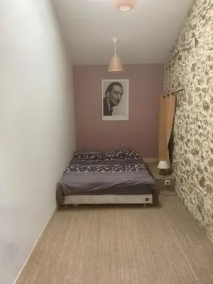 Un ou plusieurs lits dans un hébergement de l'établissement Premier étage d une jolie maison à la campagne