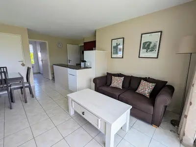 Cuisine ou kitchenette dans l'établissement Appartement avec vue sur golf