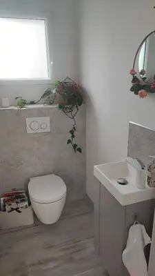 Salle de bains dans l'établissement Studio mer
