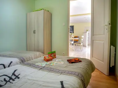 Un ou plusieurs lits dans un hébergement de l'établissement Holiday Home La Vague Abonde by Interhome