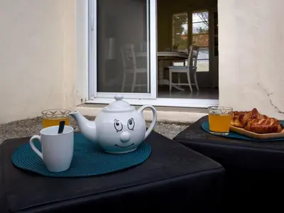 Plateau bouilloire dans l'établissement Holiday Home La Vague Abonde by Interhome