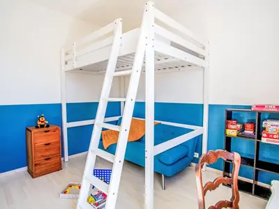 Un ou plusieurs lits dans un hébergement de l'établissement Holiday Home La Goélette by Interhome