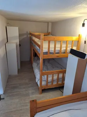 Un ou plusieurs lits dans un hébergement de l'établissement Appartement 2 pièces 33 m2 pour 4 personnes