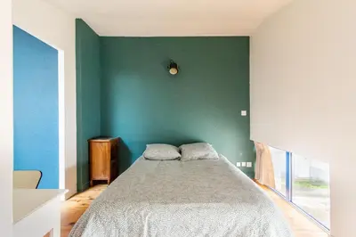 Un ou plusieurs lits dans un hébergement de l'établissement Duplex industriel sur l'île de Nantes