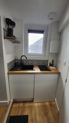 Cuisine ou kitchenette dans l'établissement Studio Ceineray 2pers