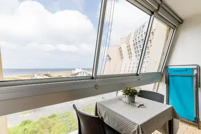 Balcon ou terrasse dans l'établissement Studio Soleil Couchant - Vue mer