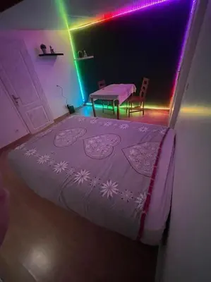 Un ou plusieurs lits dans un hébergement de l'établissement Maison de la barbotine