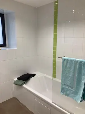 Salle de bains dans l'établissement Gîte de Charme en bord de Loire