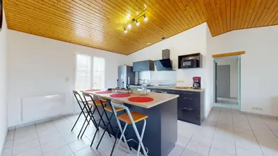 Cuisine ou kitchenette dans l'établissement La Violette Champetre