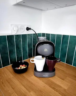 Plateau bouilloire dans l'établissement Kon kerne