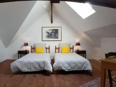 Un ou plusieurs lits dans un hébergement de l'établissement La villa Heidi