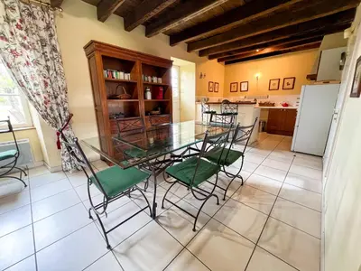 Coin salon dans l'établissement Gite Vert Maison Bretonne