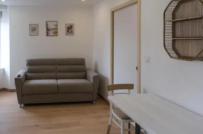 Coin salon dans l'établissement Appartement Centre ville Mauléon
