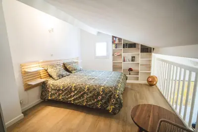 Un ou plusieurs lits dans un hébergement de l'établissement Maison L oree du Golf