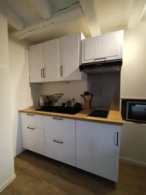 Cuisine ou kitchenette dans l'établissement La Petite Boire - Chambres d'hôtes près d'Angers
