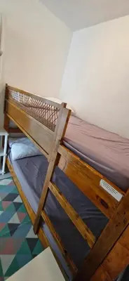 Un ou plusieurs lits dans un hébergement de l'établissement Studio 30m plage - Marina 5 - 31 allée des pinons - 1-1