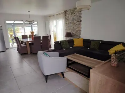 Coin salon dans l'établissement location bord de mer La Plaine sur mer