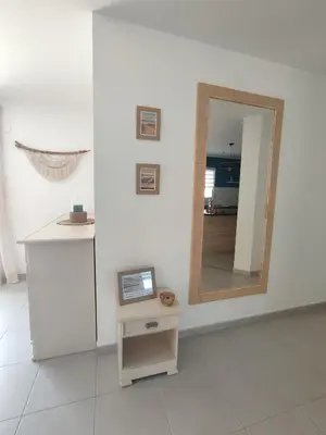 Plan de l'établissement Maison de vacances, cosy, bohème chic, avec jardin!