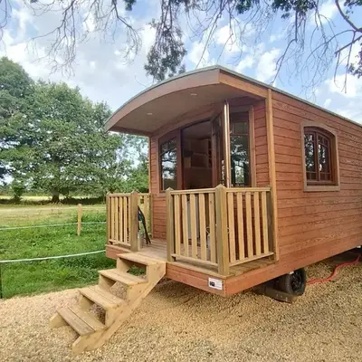 Roulotte tout confort à la ferme