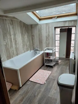 Salle de bains dans l'établissement Appart saint pere en retz