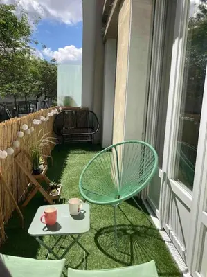 Balcon ou terrasse dans l'établissement Coeur de ville, balcon & parking gratuit