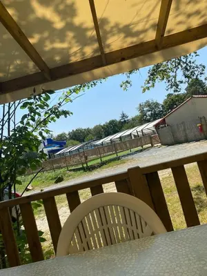 Balcon ou terrasse dans l'établissement Bungalow 