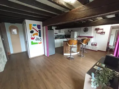 Cuisine ou kitchenette dans l'établissement L'orée du bois