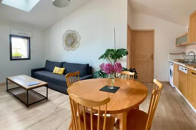 Cuisine ou kitchenette dans l'établissement Le Solier, gîte à la campagne