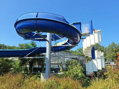 Piscine de l'établissement Mobil-home en pleine Nature ou située à proximité