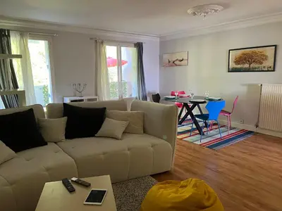 Coin salon dans l'établissement Appartement Nantes Parc des expositions La Beaujoire