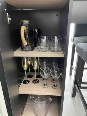 Cuisine ou kitchenette dans l'établissement Anubis