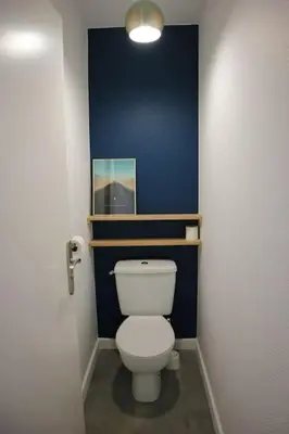 Salle de bains dans l'établissement Petit gîte des trois chemins