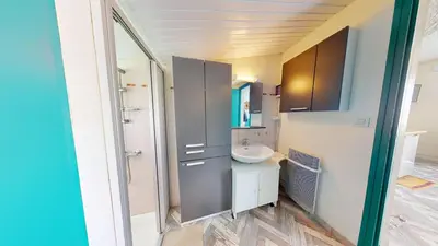 Salle de bains dans l'établissement Nid Douillet Terre et Mer