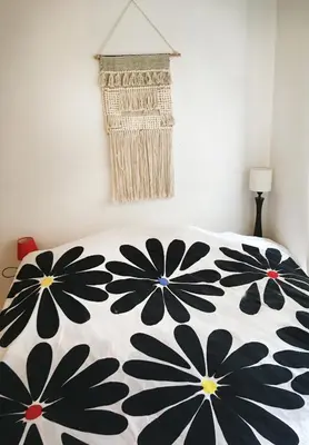 Un ou plusieurs lits dans un hébergement de l'établissement Chambre ville & campagne