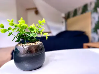 Un ou plusieurs lits dans un hébergement de l'établissement Appartement 3 chambres centre ville Cholet 25min du Puy duFou