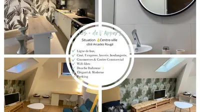 Plan de l'établissement Appartement 3 chambres centre ville Cholet 25min du Puy duFou