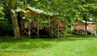 Jardin de l'établissement Camping les Plages de Loire