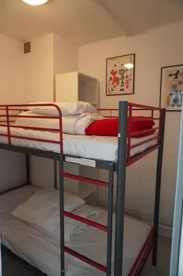 Un ou plusieurs lits dans un hébergement de l'établissement Appartement Marina FACE MER